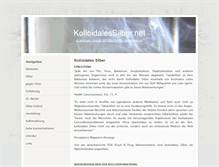 Tablet Screenshot of kolloidalessilber.net